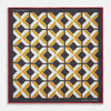 View 1 of product Navy Multi Crosses Double-Faced Silk Pocket Square