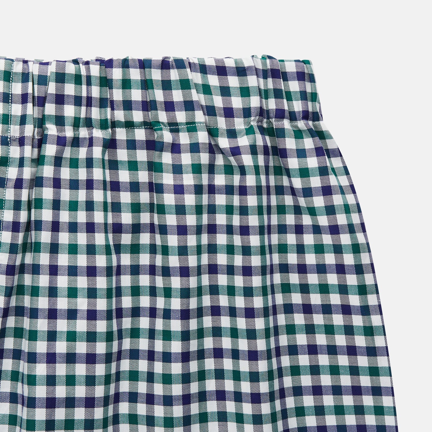 View 2 of product Green Multi Check Cotton Pyjama Trousers