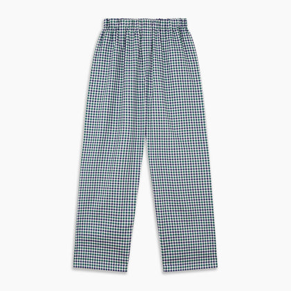 Green Multi Check Cotton Pyjama Trousers Image 2