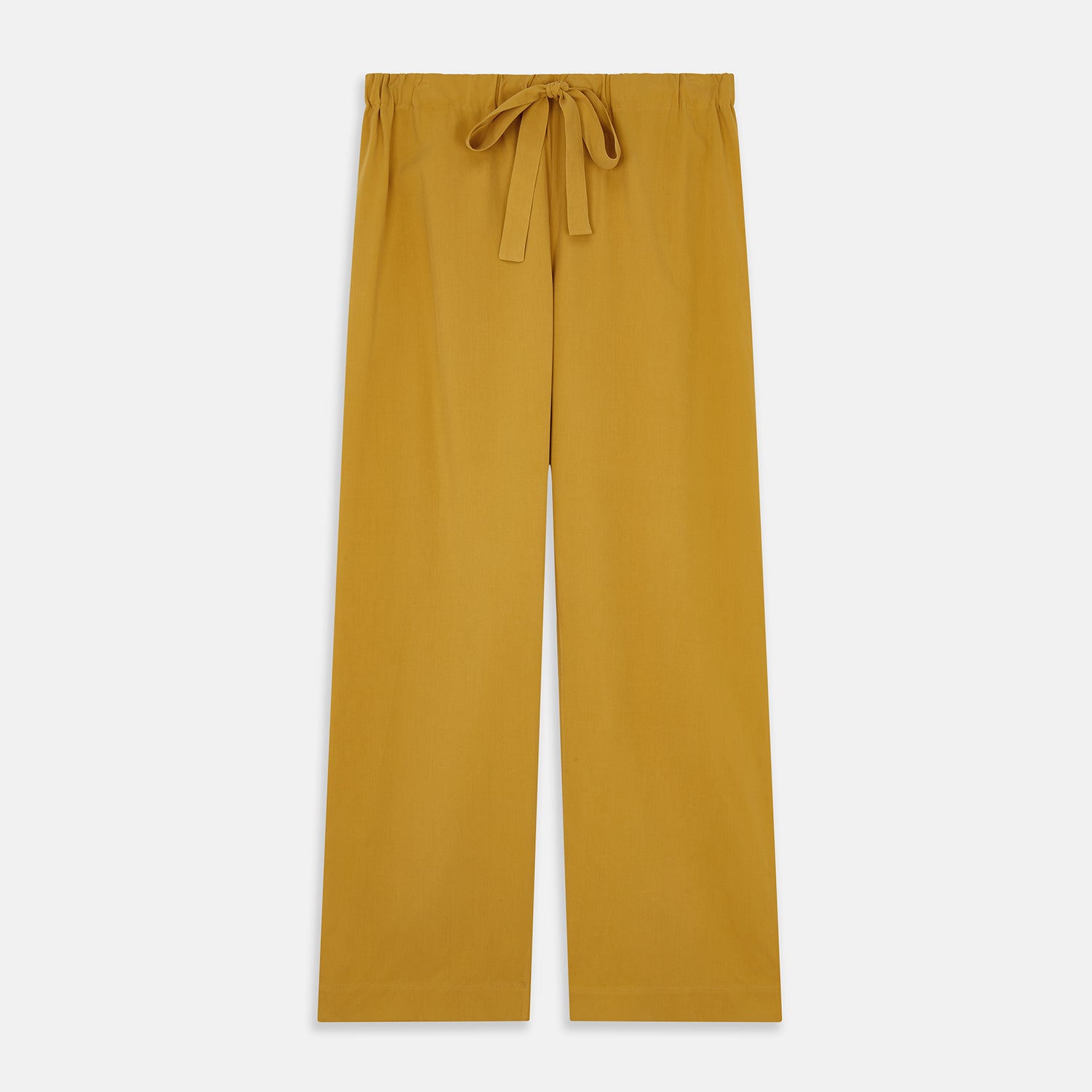 View 10 of product Women's Gold Silk Harriet Pyjamas Set