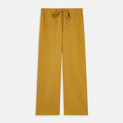 Women's Gold Silk Harriet Pyjamas Set Image 9