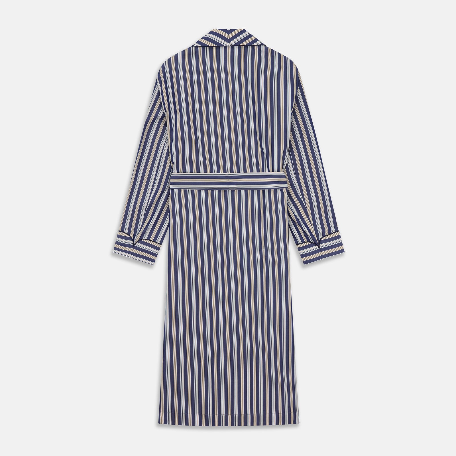 Blue Multi Stripe Cotton Gown