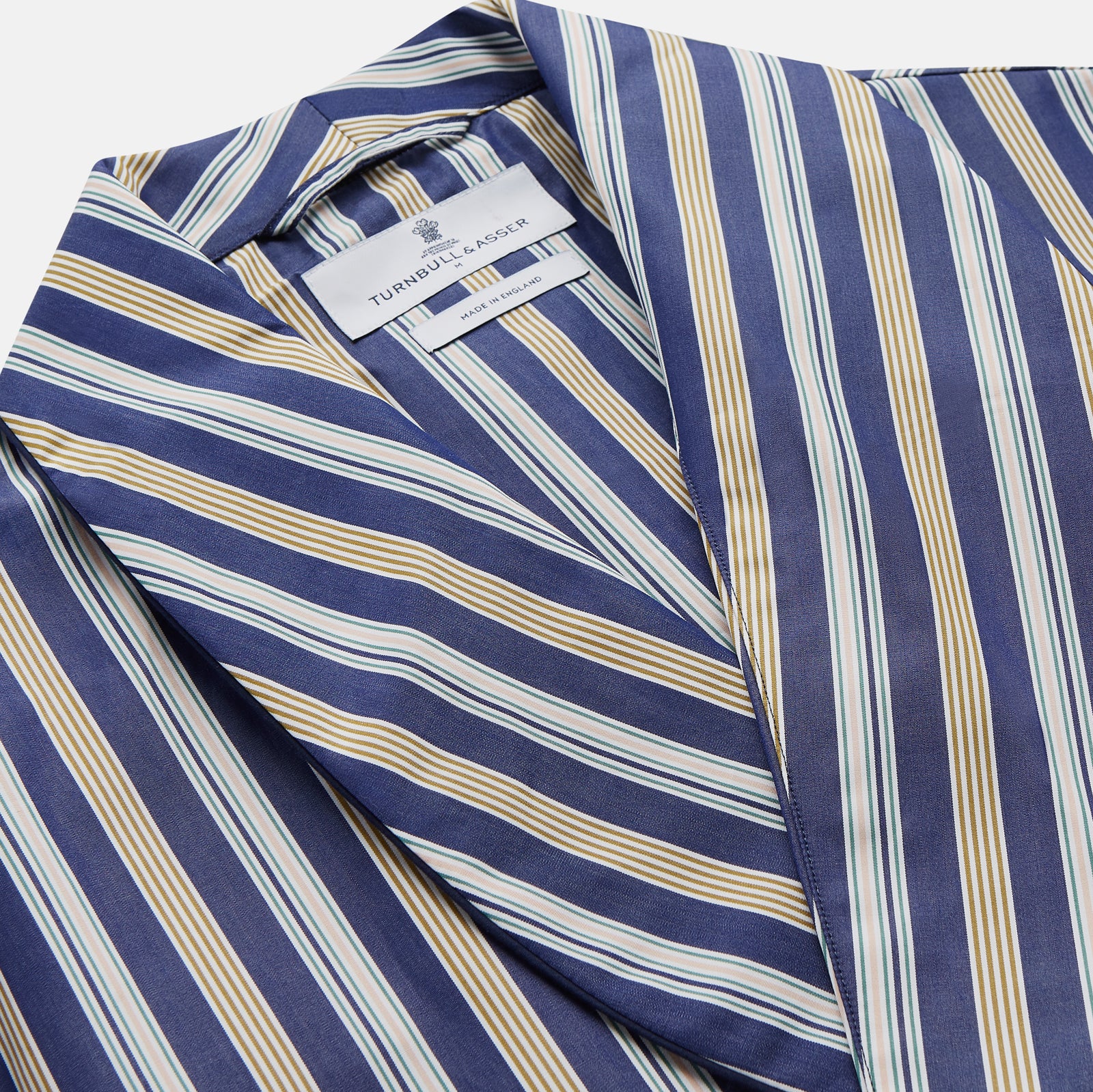 View 3 of product Blue Multi Stripe Cotton Gown