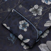 View 4 of product Navy Floral Silk Jacquard Pierce Gown