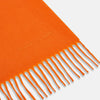 View 2 of product Orange Purled Fringe Cashmere Scarf