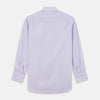 View 5 of product Purple Hairline Stripe Regular Fit Twill Shirt with T&A Collar and Double Cuffs