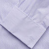View 3 of product Purple Hairline Stripe Regular Fit Twill Shirt with T&A Collar and Double Cuffs