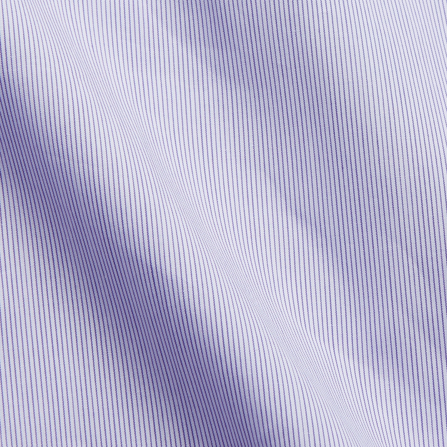View 4 of product Purple Hairline Stripe Regular Fit Twill Shirt with T&A Collar and Double Cuffs