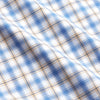 View 4 of product Blue Multi Check Regular Fit Shirt with T&A Collar and 3 Button Cuffs