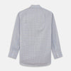 View 5 of product Blue, Orange & Navy Check Regular Fit Shirt with T&A Collar and 3 Button Cuffs