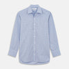 View 1 of product Blue, Purple & Green Check Regular Fit Shirt with T&A Collar and 3 Button Cuffs