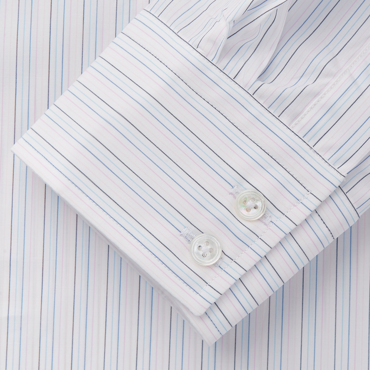 View 3 of product Blue Multi Stripe Tailored Fit Shelton Shirt