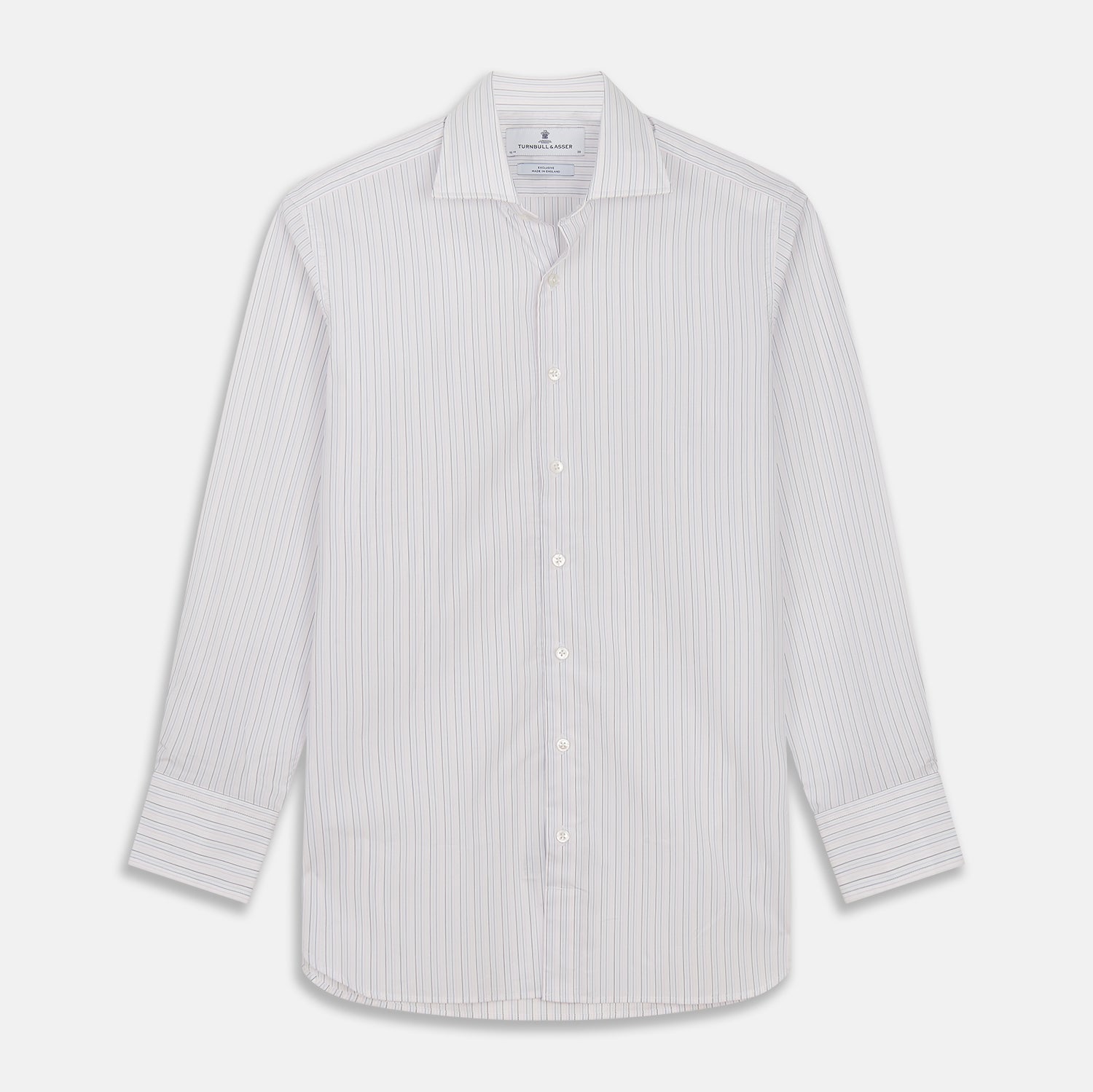 View 1 of product Blue Multi Stripe Tailored Fit Shelton Shirt
