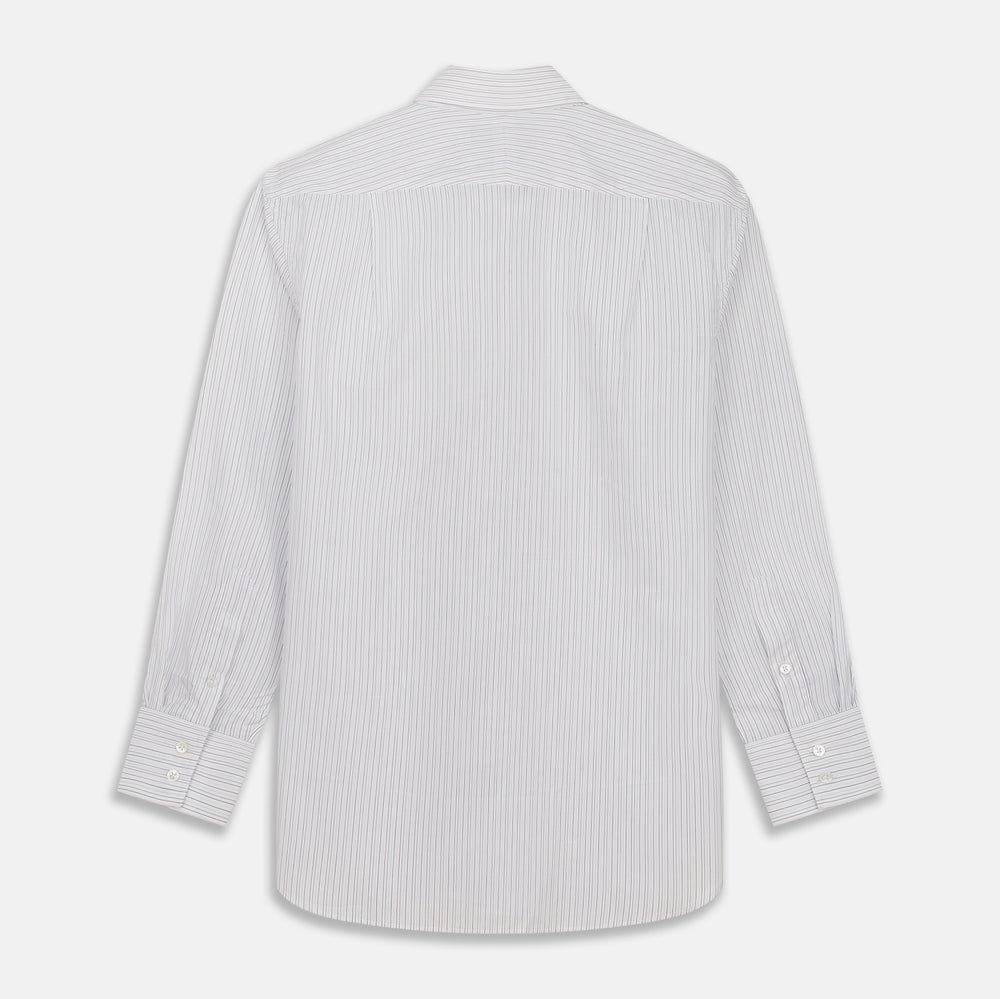 Purple Multi Stripe Tailored Fit Shelton Shirt