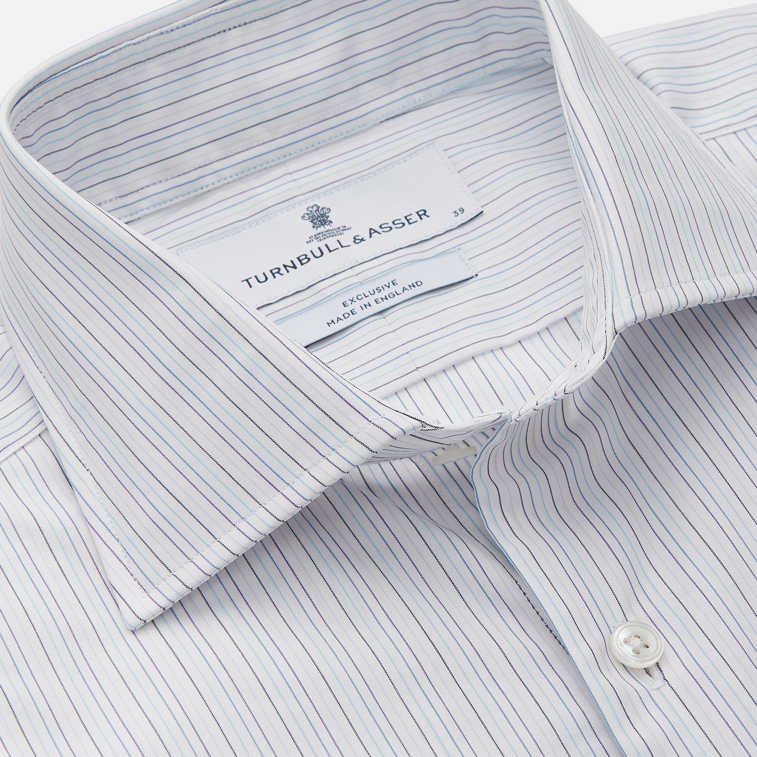 View 2 of product Purple Multi Stripe Tailored Fit Shelton Shirt