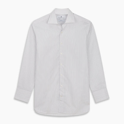 Purple Multi Stripe Tailored Fit Shelton Shirt Image 5