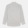 View 5 of product Yellow Multi Stripe Tailored Fit Shirt with Kent Collar and 2 Button Cuffs