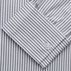View 3 of product Grey & White Stripe Weekend Fit Shirt with Derby Collar and 1 Button Cuffs