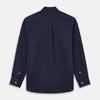 View 5 of product Navy Weekend Fit Shirt with Dorset Collar and 1 Button Cuffs