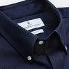 Navy Weekend Fit Shirt with Dorset Collar and 1 Button Cuffs