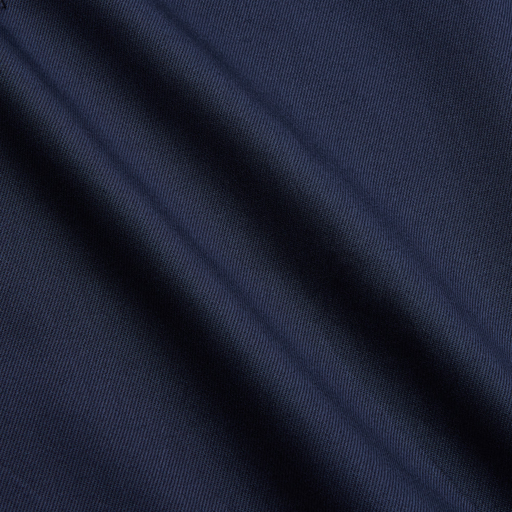 Navy Weekend Fit Shirt with Dorset Collar and 1 Button Cuffs
