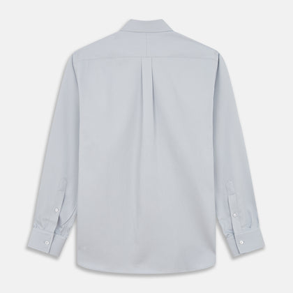 Grey Weekend Fit Shirt with Dorset Collar and 1 Button Cuffs Image 4