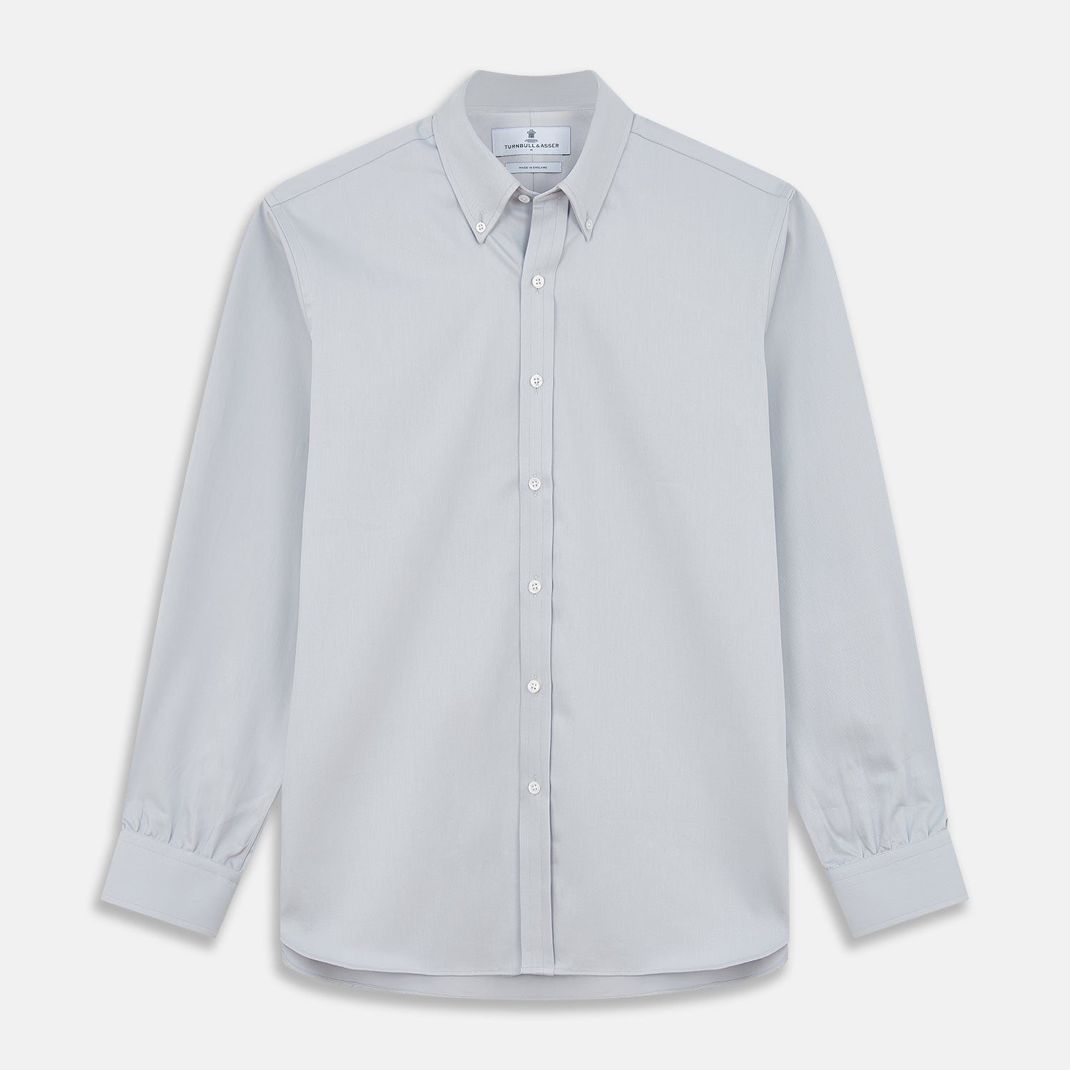 View 1 of product Grey Weekend Fit Shirt with Dorset Collar and 1 Button Cuffs