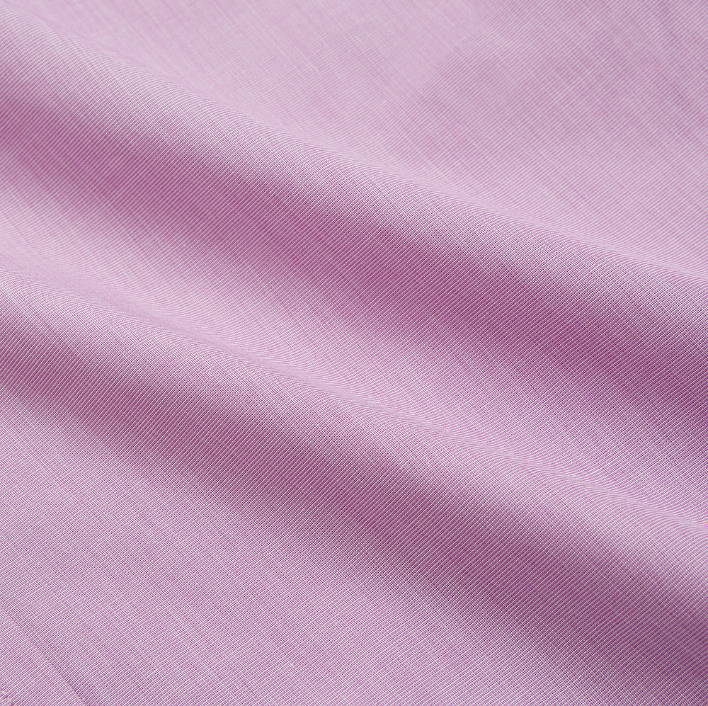 Pink Weekend Fit Shirt with Long Point Collar and Single Button Cuffs