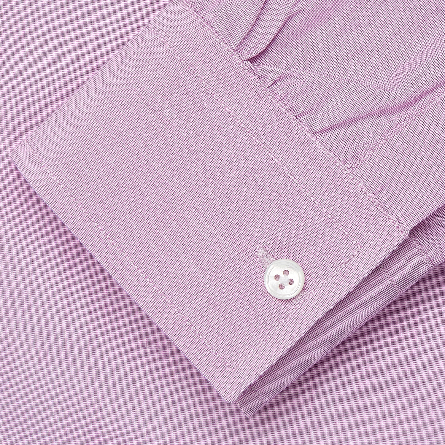 View 3 of product Pink Weekend Fit Shirt with Long Point Collar and Single Button Cuffs