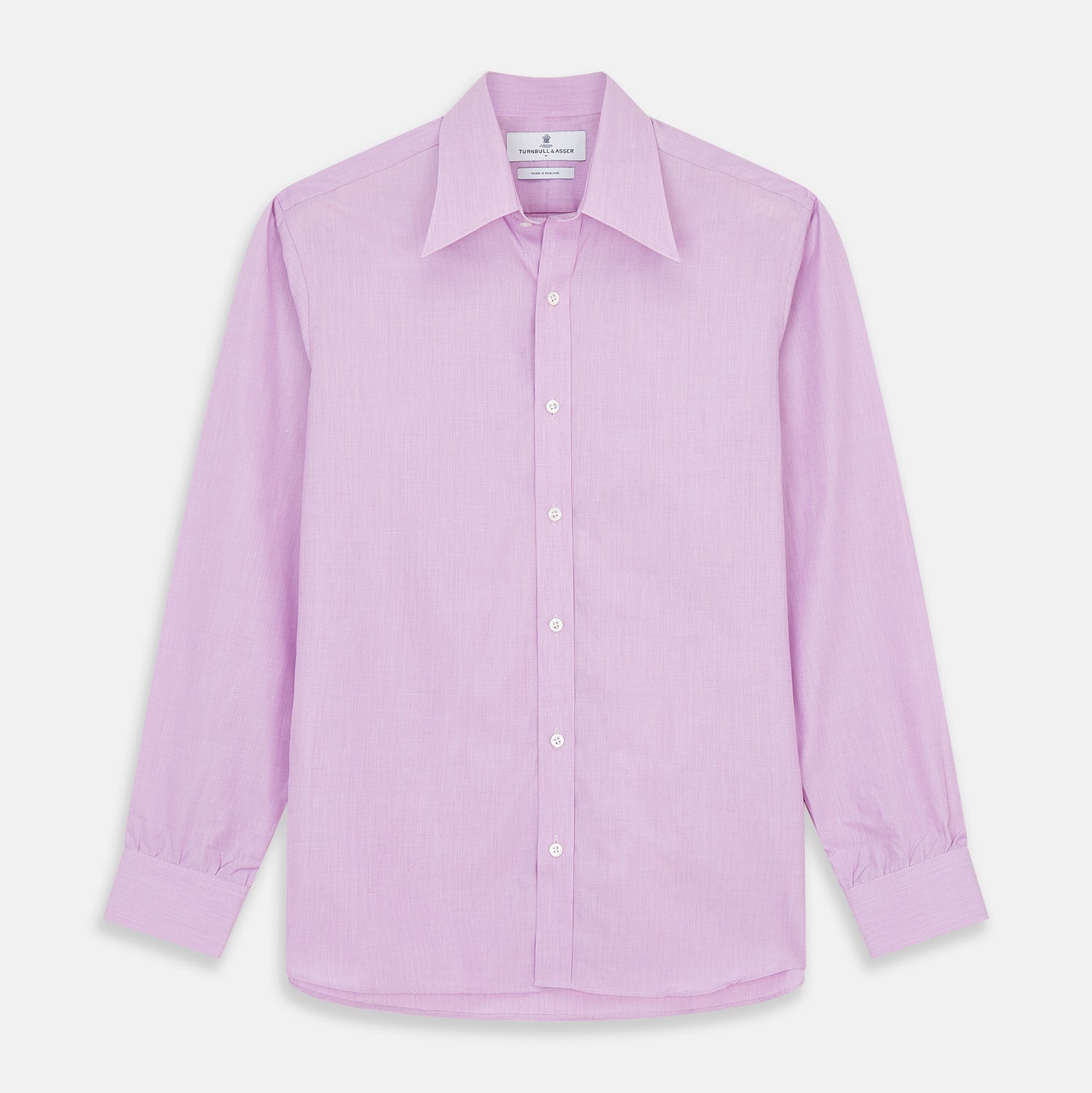 View 1 of product Pink Weekend Fit Shirt with Long Point Collar and Single Button Cuffs
