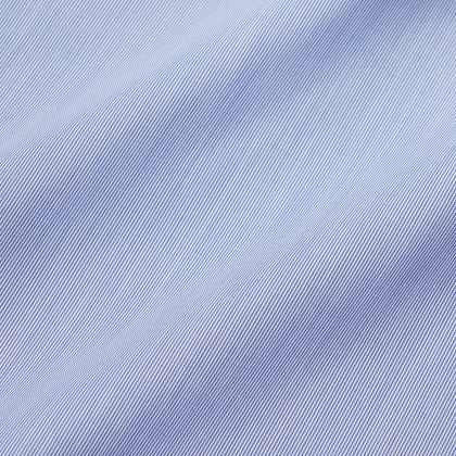 Pale Blue Weekend Fit Shirt with Long Point Collar and Single Button Cuffs Image 3