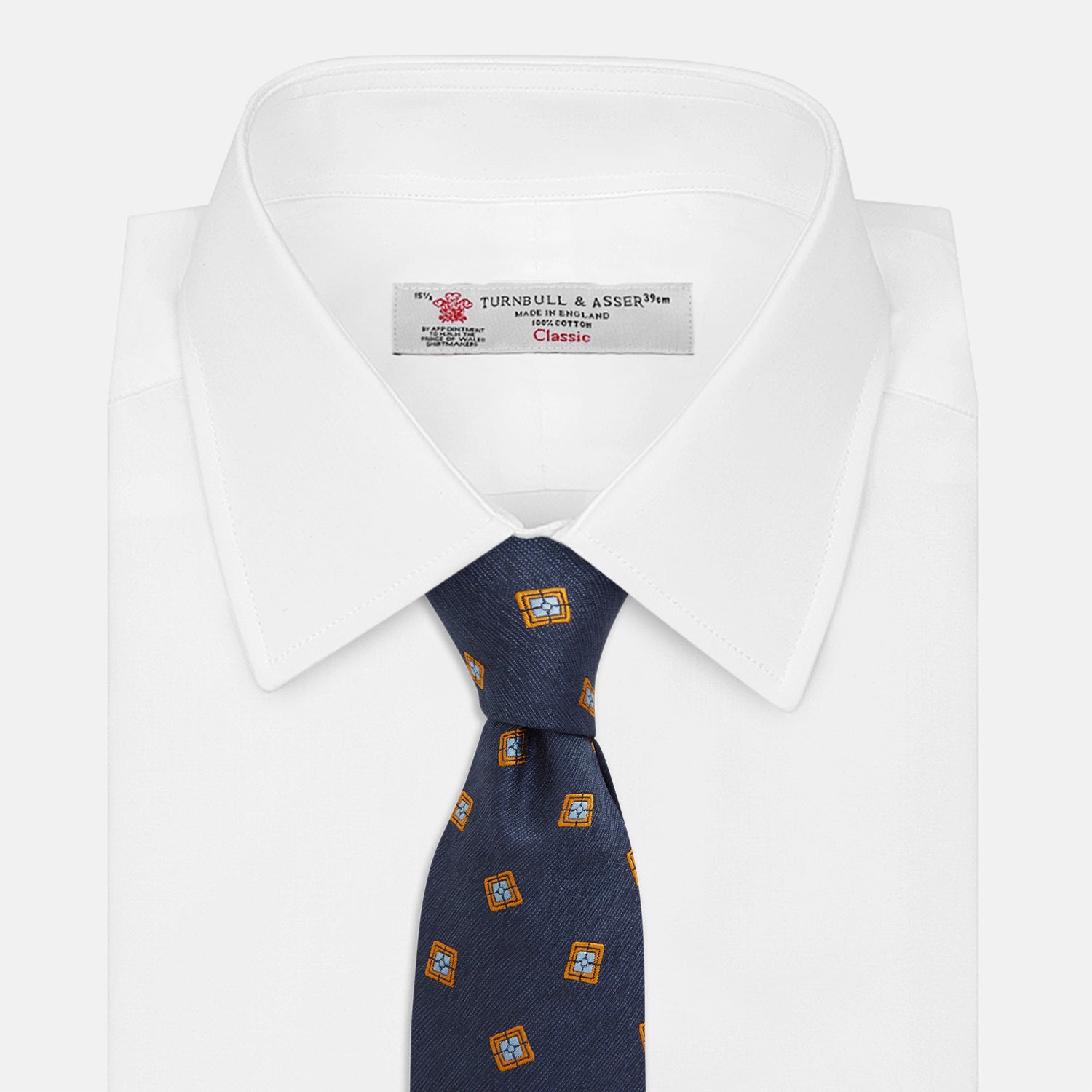 View 2 of product Orange Multi Geo Silk Tie