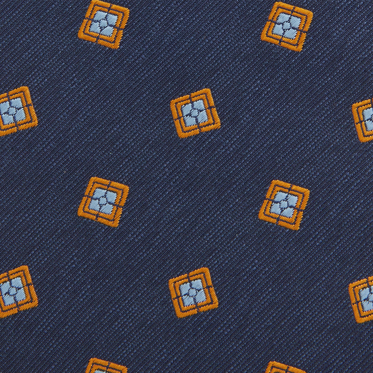 View 3 of product Orange Multi Geo Silk Tie