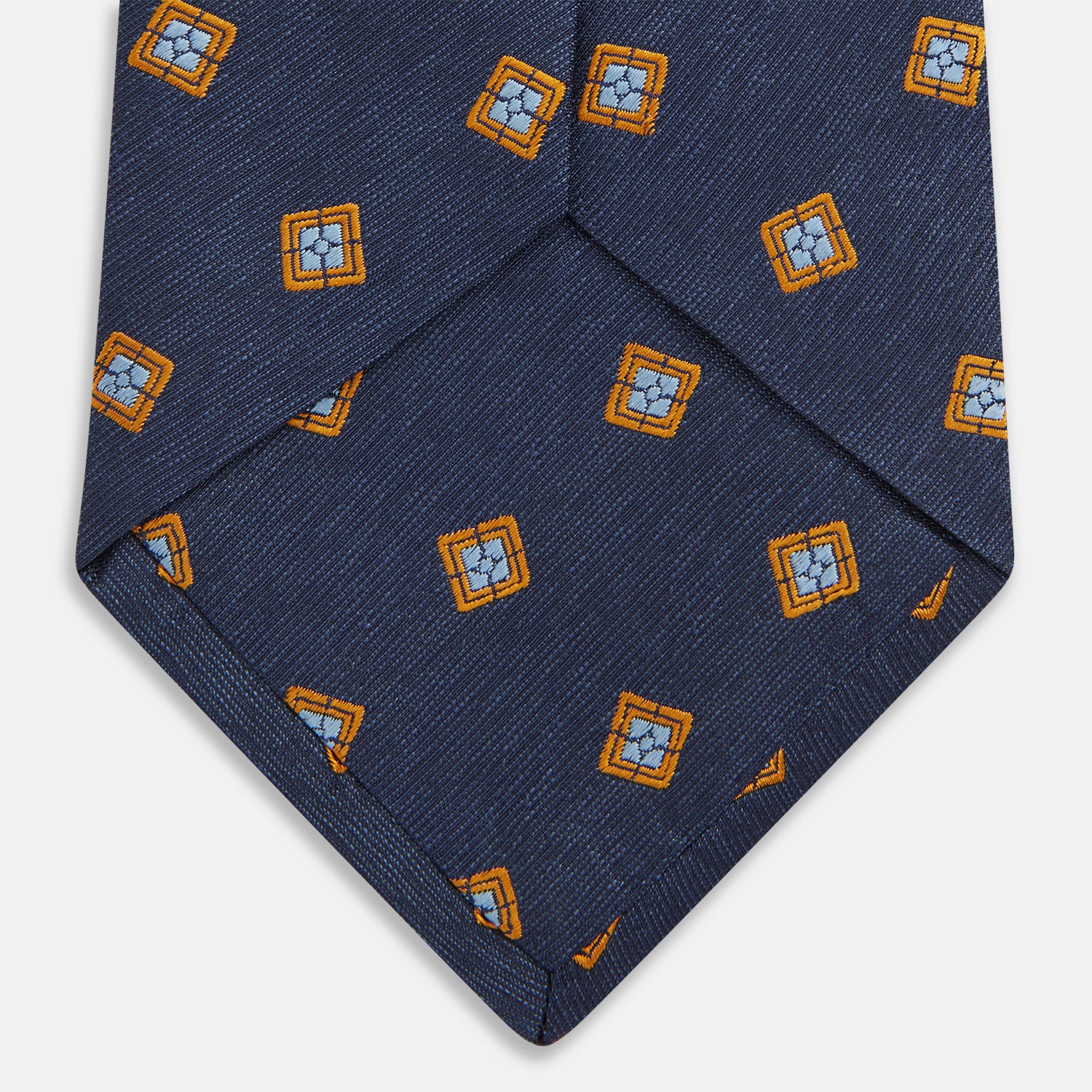 View 4 of product Orange Multi Geo Silk Tie