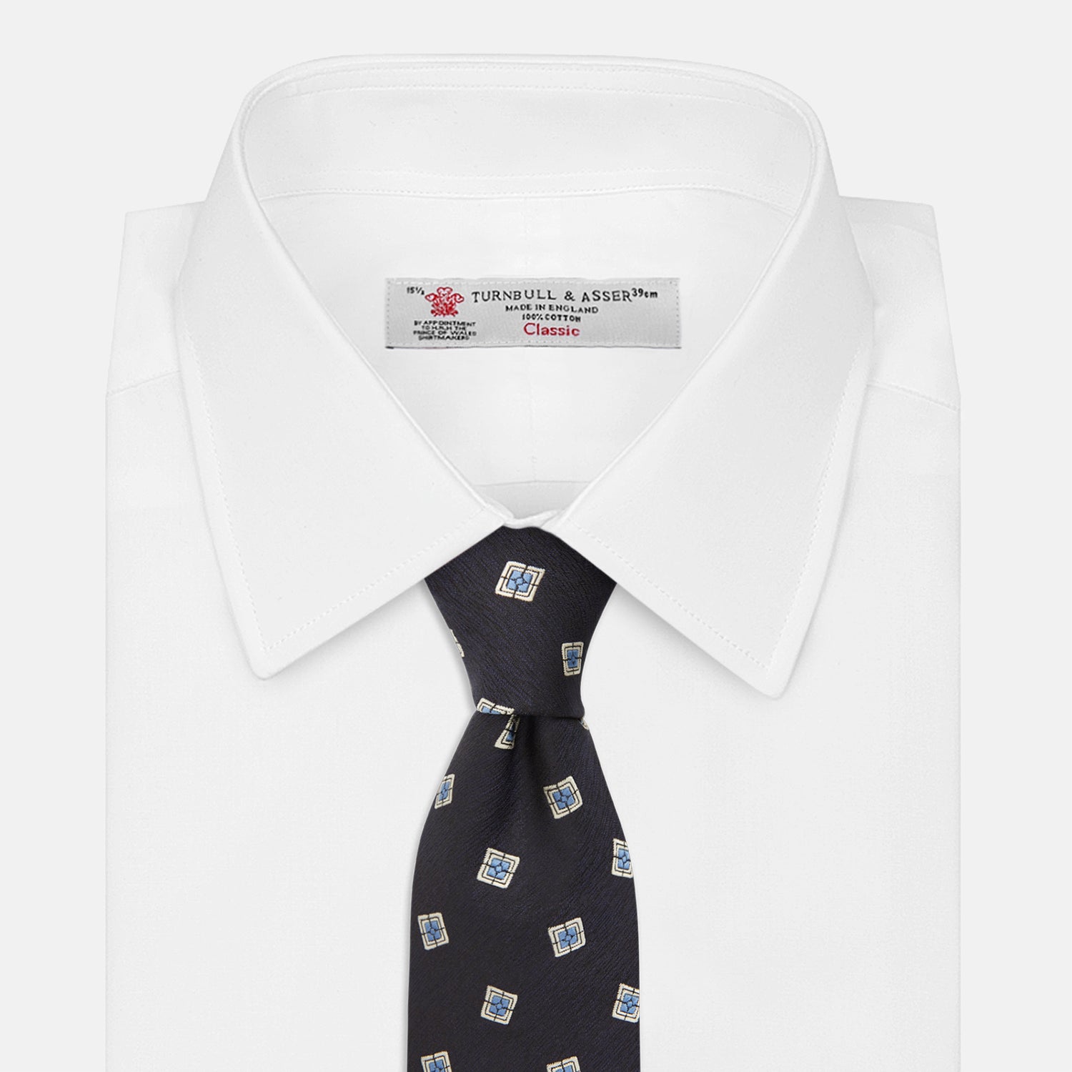 View 2 of product Navy Multi Geo Silk Tie