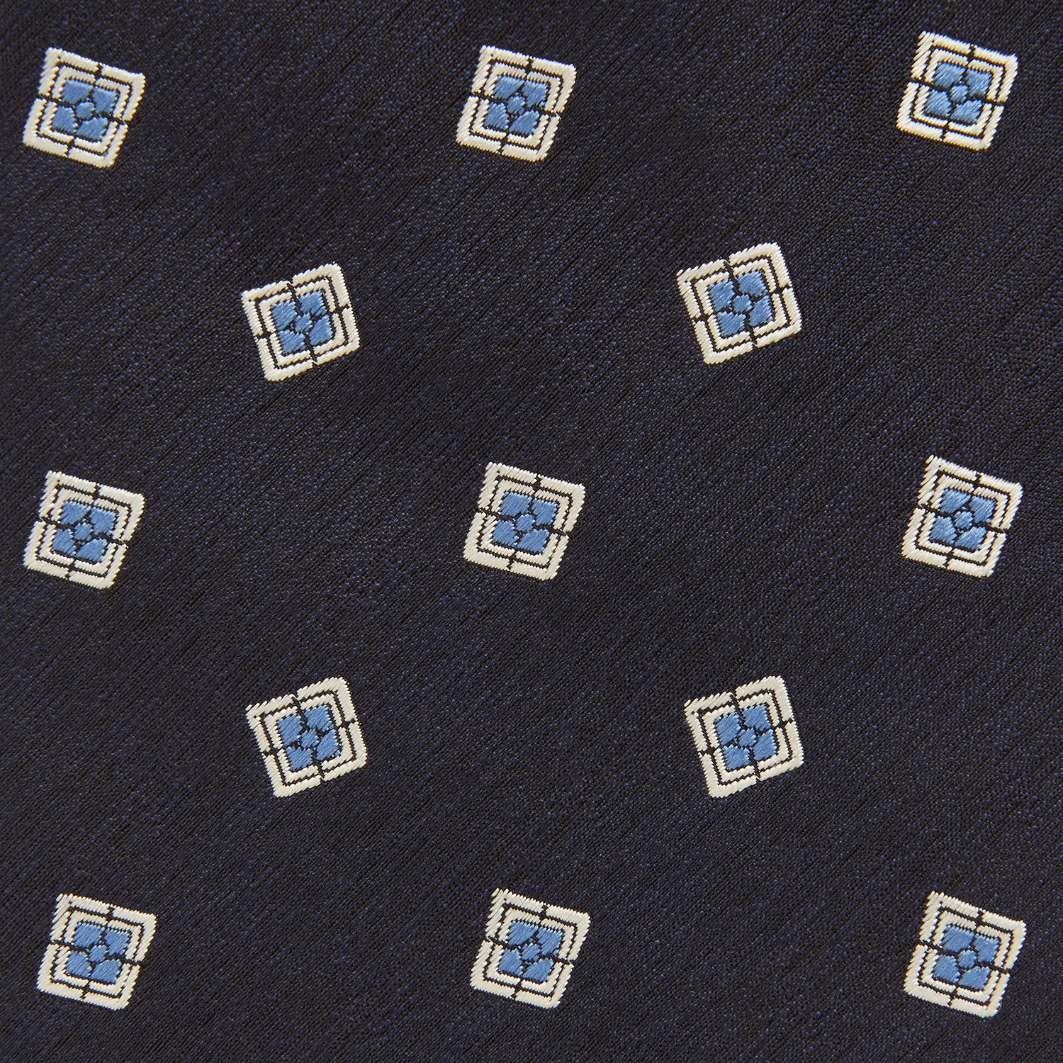 View 3 of product Navy Multi Geo Silk Tie