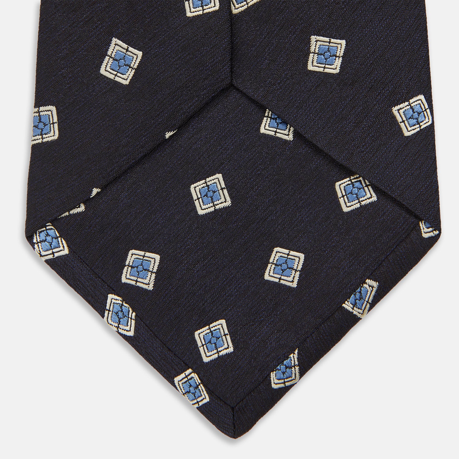 View 4 of product Navy Multi Geo Silk Tie