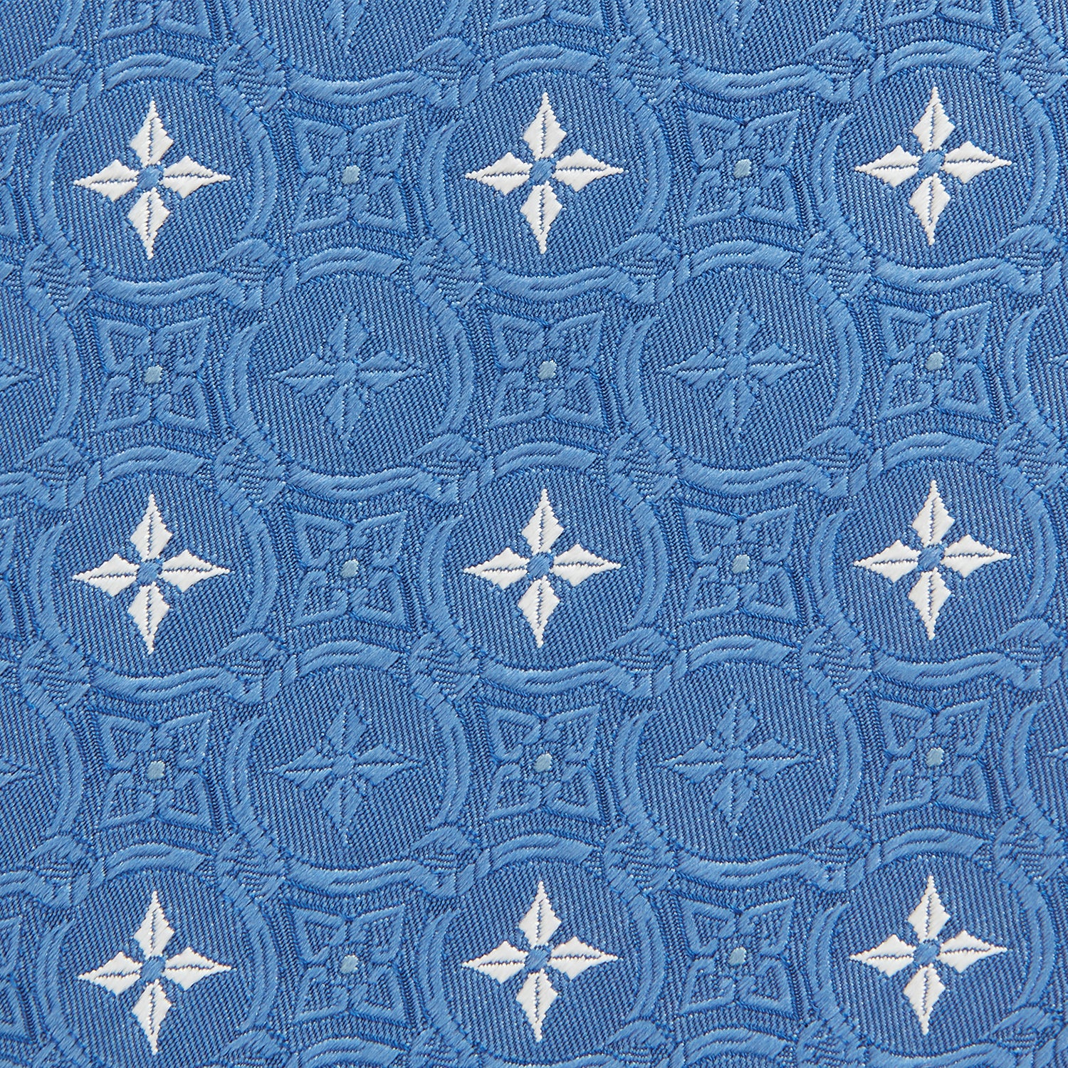 View 3 of product Blue Multi Neat Silk Tie