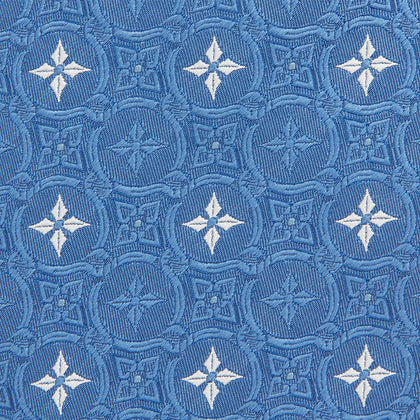 Blue Multi Neat Silk Tie Image 2