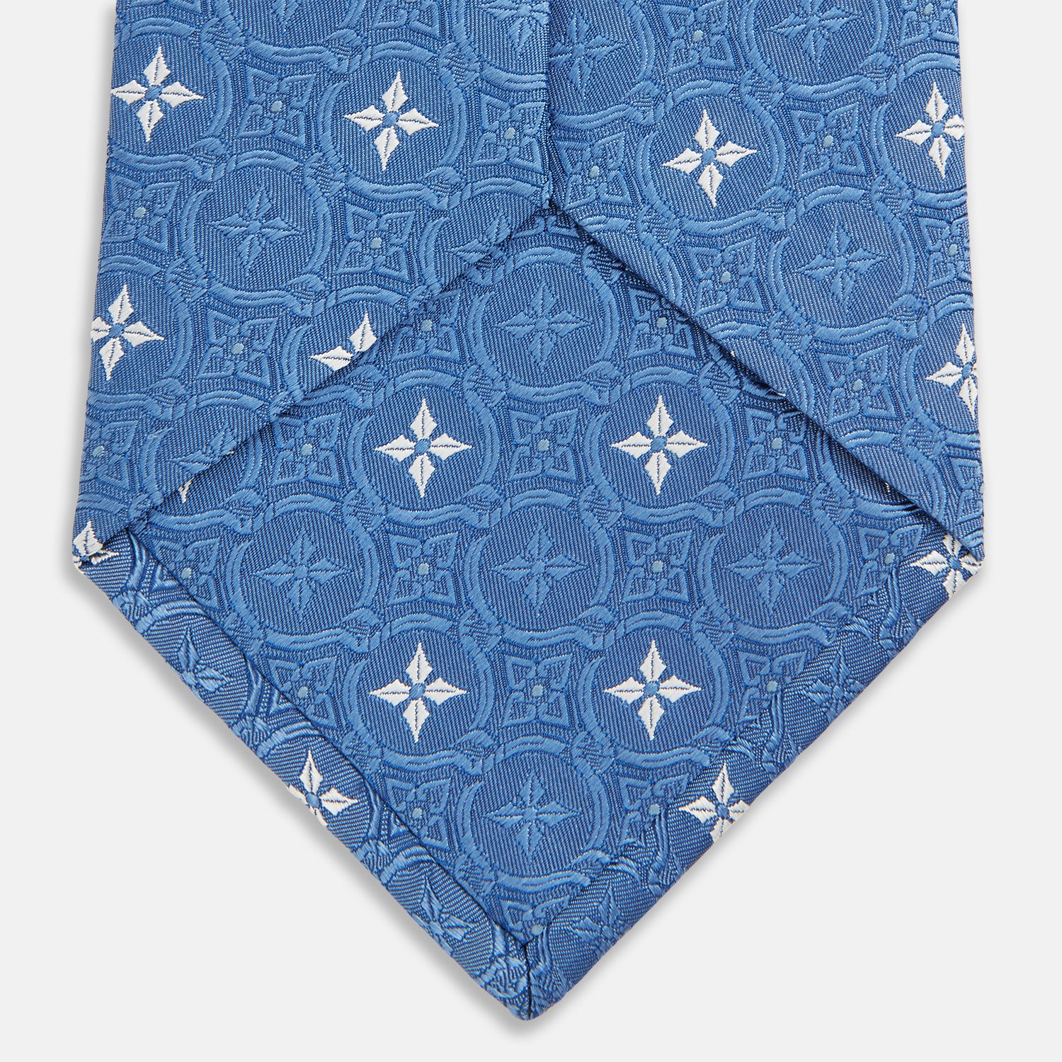 View 4 of product Blue Multi Neat Silk Tie