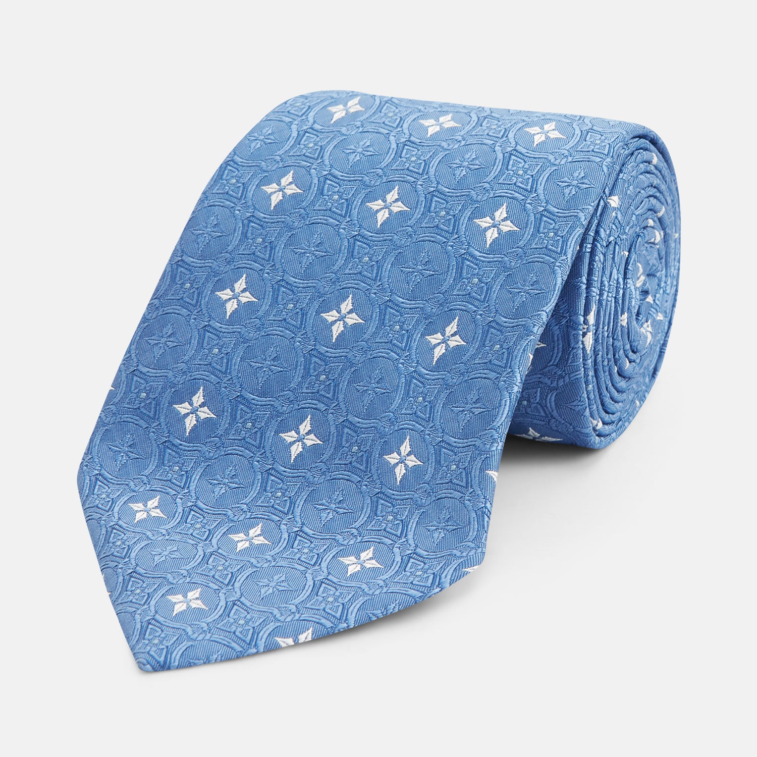 View 1 of product Blue Multi Neat Silk Tie