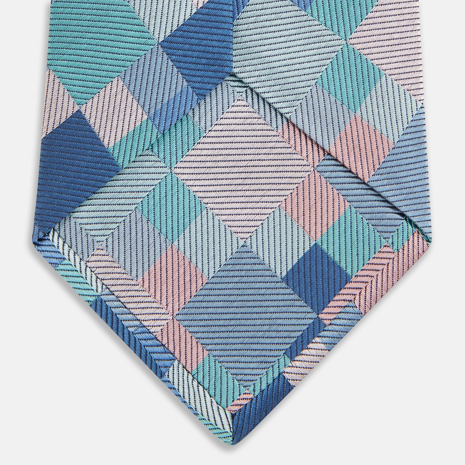 View 5 of product Green Multi Pixel Silk Tie