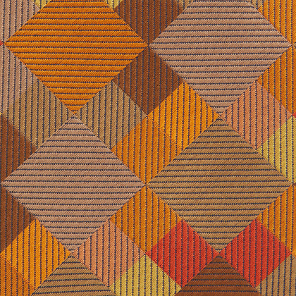 Orange Multi Pixel Silk Tie Image 2