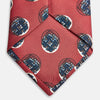 View 6 of product Red Shadow Spot Printed Silk Tie