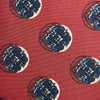 View 5 of product Red Shadow Spot Printed Silk Tie