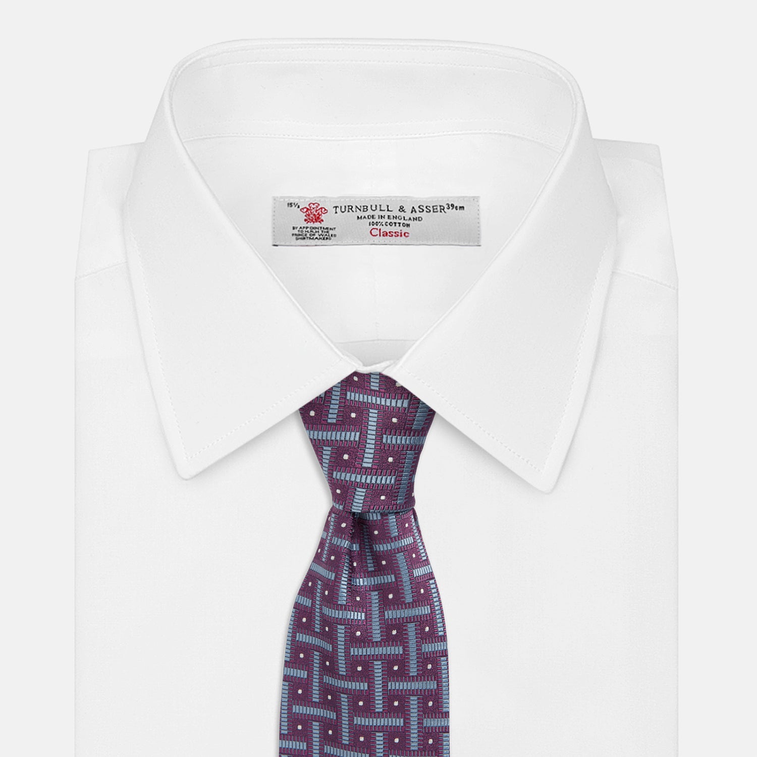 View 2 of product Purple & Navy Cross Silk Tie