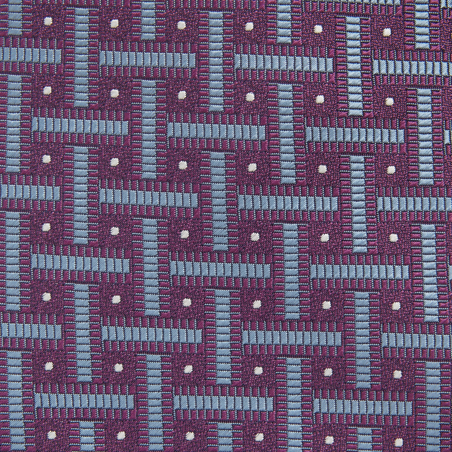 View 3 of product Purple & Navy Cross Silk Tie