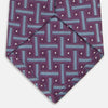View 4 of product Purple & Navy Cross Silk Tie