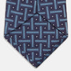View 4 of product Navy & Blue Cross Silk Tie