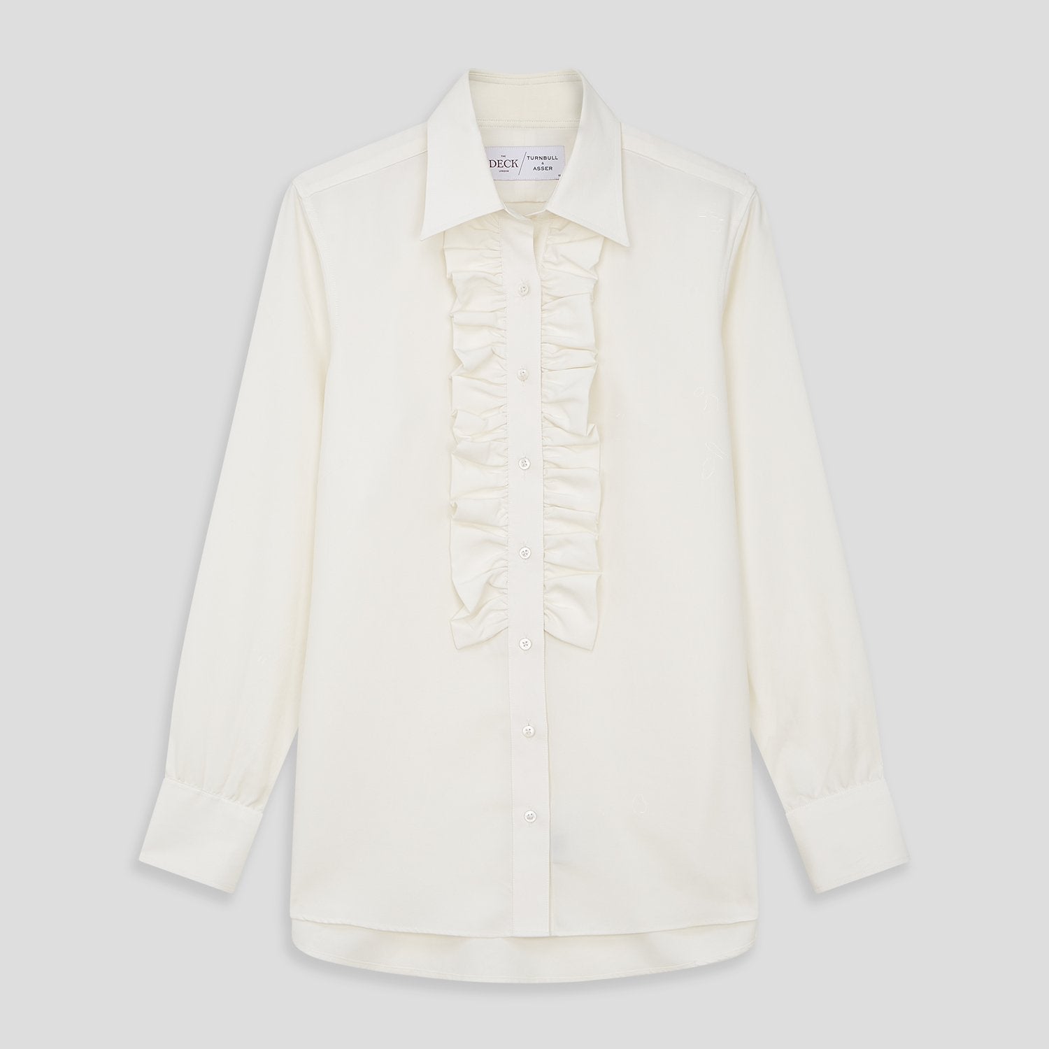 View 1 of product Turnbull and The Deck Cream Silk Romantic Shirt